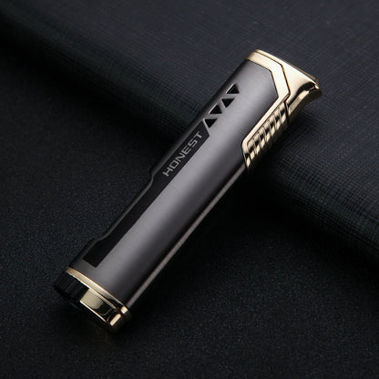 Honest Compact Personal Flame Lighter with Fuel Window, Refillable (Butane Not Included)