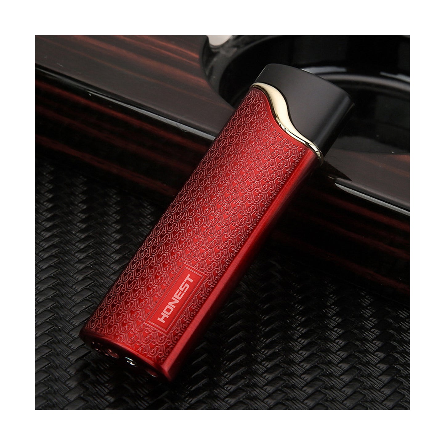 Honest New Windproof Refillable Lighter, Ultra Slim Portable Metal Igniter for Incense, Moxibustion and Mosquito Coil