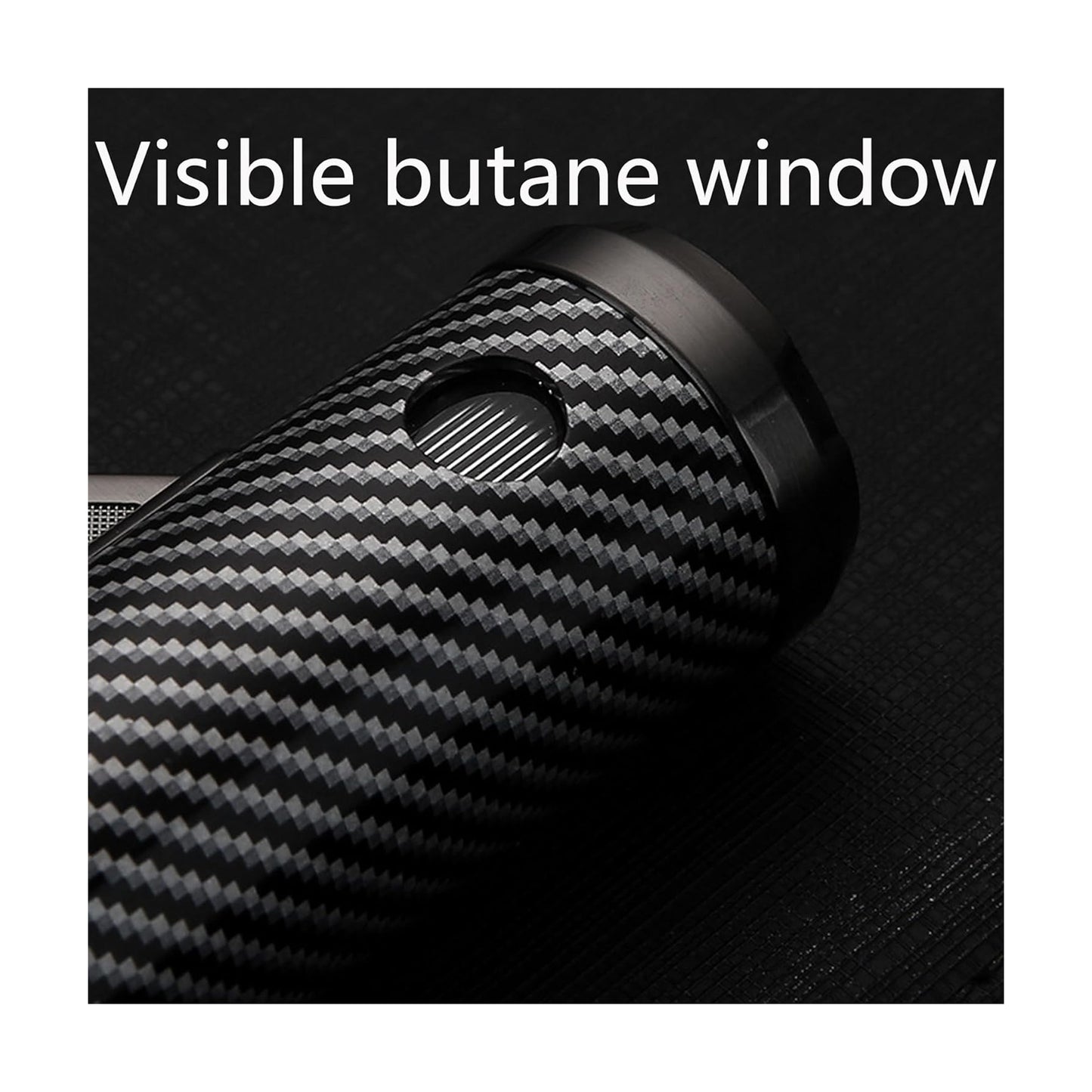 Honest Windproof Butane Lighter Jet 3 Flames Hidden Punch Tool Visible Butane Adjustable Flame Suitable for Outdoor Men Gift Camping (Butane Not Included)