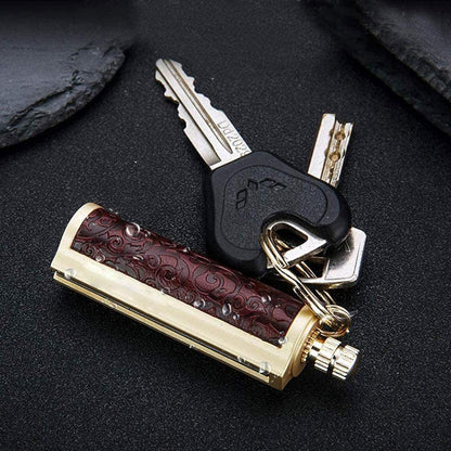 Honest Permanent Match,Keychain Matchstick Fire Starter Immortal Lighter,Flint Match Stick Kerosene Refillable Lighter for Outdoor Camping Survival