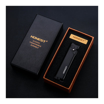 Honest Windproof Jet Flame Refillable Lighter Creative Gift Outdoor Mini Portable Pocket Lighter
