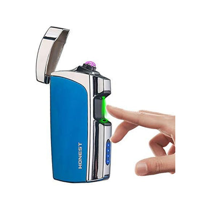 Windproof Arc Lighter – USB Rechargeable Plasma Ignition with LED Power Display, Smart Safety Protection, Sleek Metal Body, Long-Lasting Battery