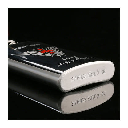 Honest 304 Stainless Steel Hip Flask 5 oz Portable Metal Liquor Flask for Men Outdoor Travel