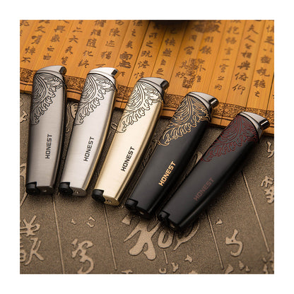 HONEST Original Creative Windproof Jet Flame Lighter Refillable Butane Outdoor Torch Lighter