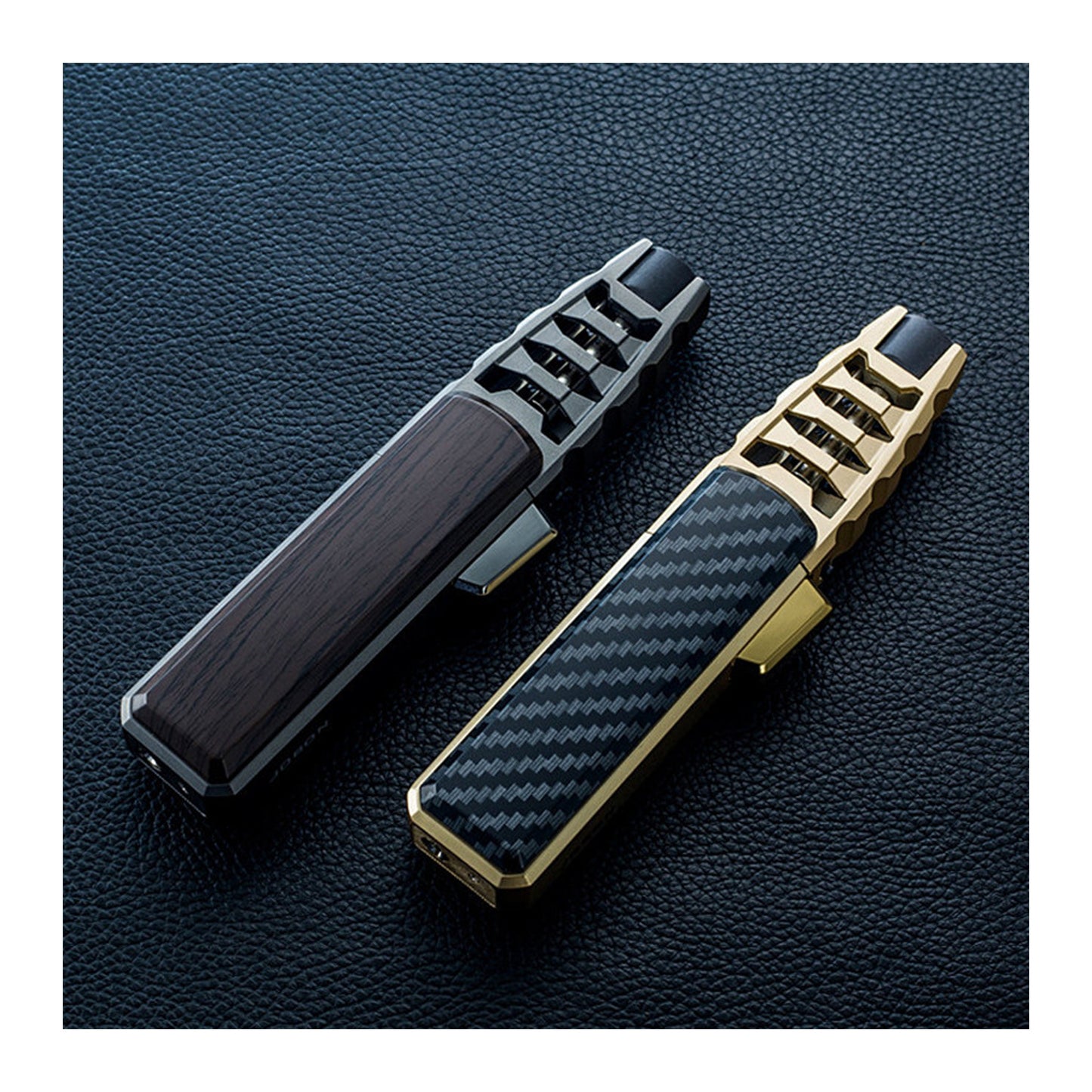 Windproof Blue Flame Butane Torch Lighter – Refillable Metal Jet Flame Tool for Baking, Cooking, and Custom Gifts