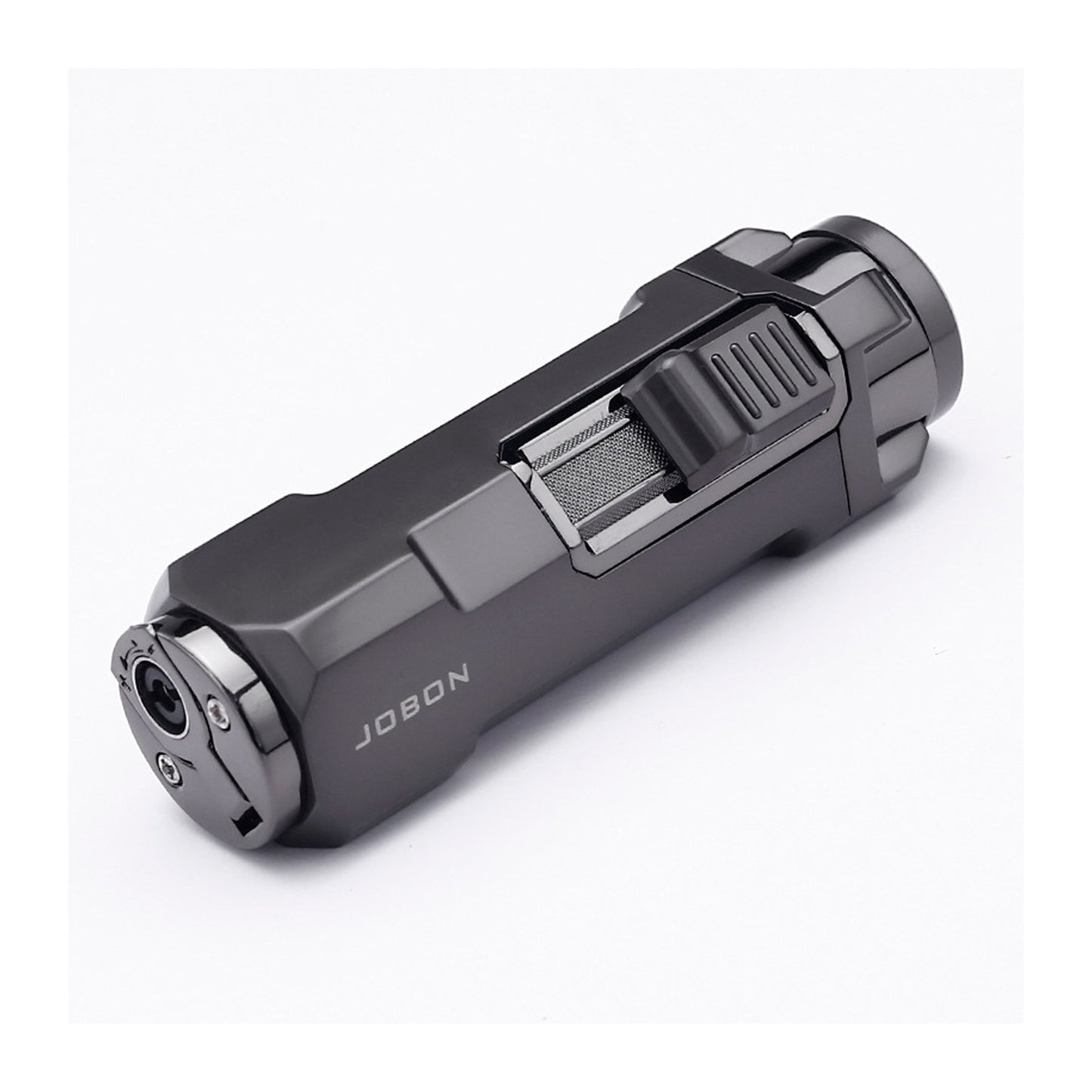 Metal Triple Jet Flame Windproof Refillable Lighter with Built-in Punch Tool