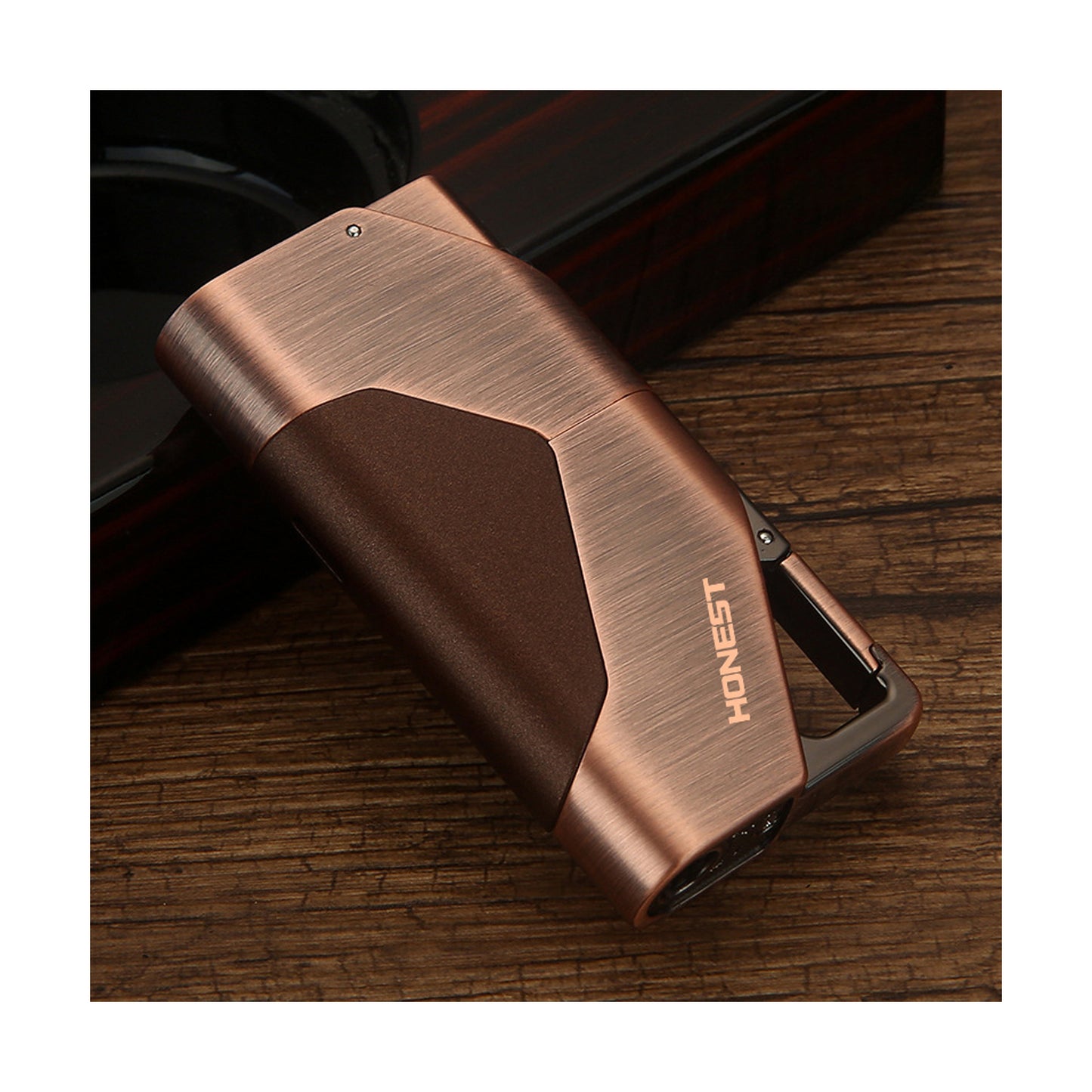 Honest Windproof Lighter, Metal Keychain Multi-Function Igniter for BBQ, Crafting, and Daily Use