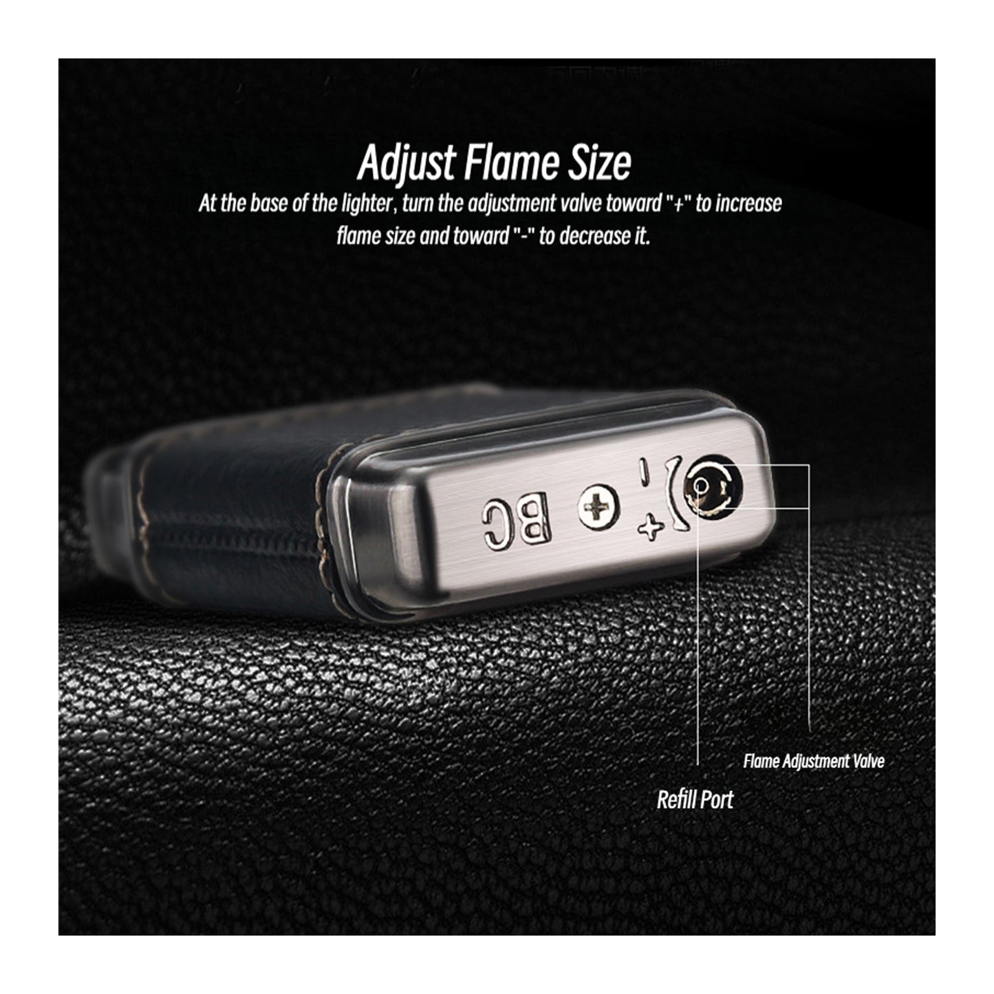 Honest Angled Flame Lighter Classic Retro Refillable Butane Lighter for Men Gift