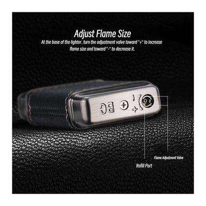 Honest Angled Flame Lighter Classic Retro Refillable Butane Lighter for Men Gift