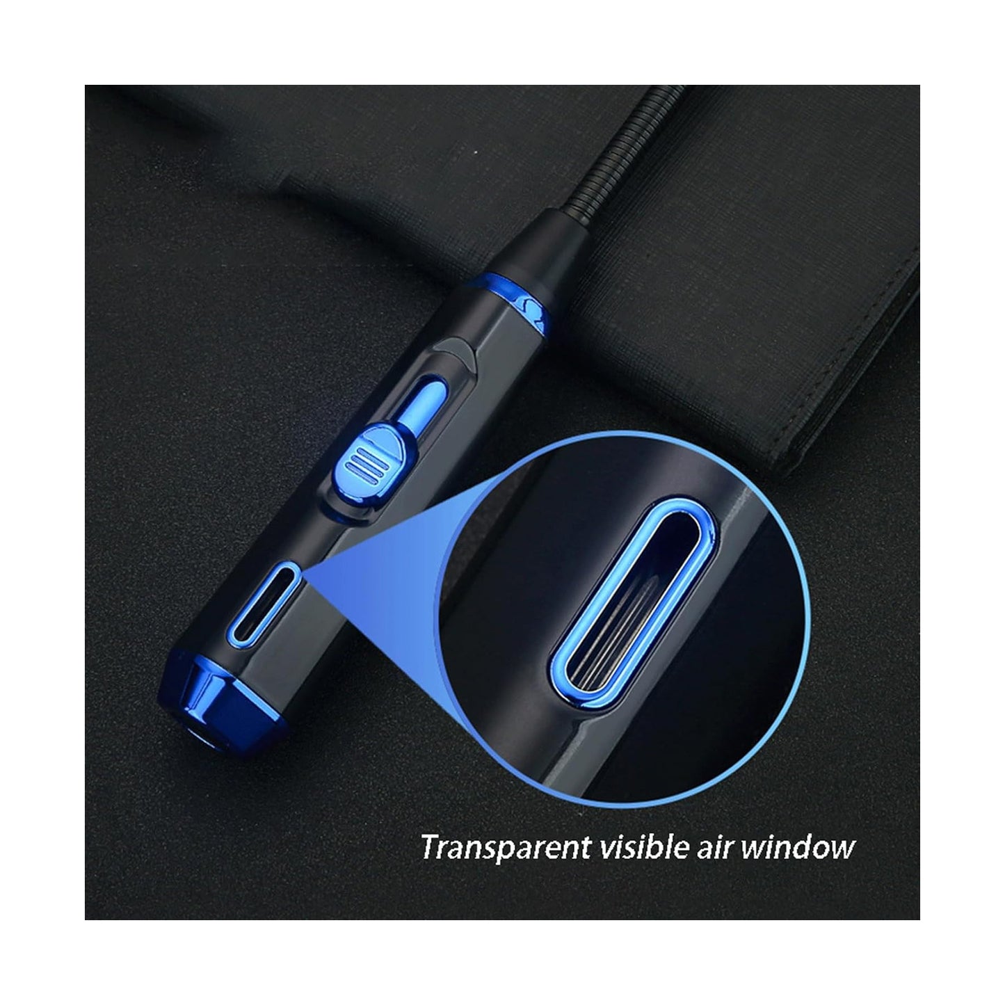 Honest Refillable Butane Lighter, Extra Long Jet Lighter, Multi-Purpose Lighter for Candle Camping (Butane not Included)