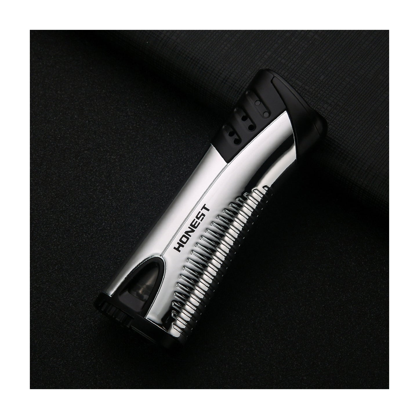 Honest Windproof Refillable Jet Flame Lighter Creative Metal Design Blue Flame Torch Lighter for Men Moxibustion Use Gift Smoking Accessories