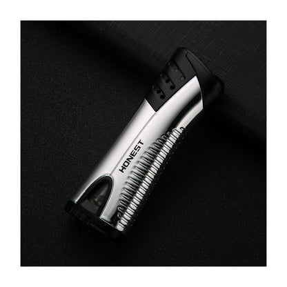 Honest Windproof Refillable Jet Flame Lighter Creative Metal Design Blue Flame Torch Lighter for Men Moxibustion Use Gift Smoking Accessories