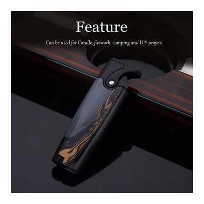 HONEST Butane Torch Pocket Lighter - Adjustable Refillable Gas Lighter for Candles, Kitchen, Fireplace, and Fireworks (Butane Not Included)