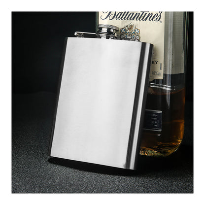 Honest Fashion High-End 6oz Stainless Steel Flask Portable Outdoor Pocket Liquor Flask Thickened 304 Stainless Steel Alcohol Flask