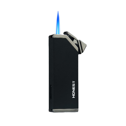 HONEST Jet Torch Cigar Lighter – Single Flame Windproof Butane Fuel Lighter