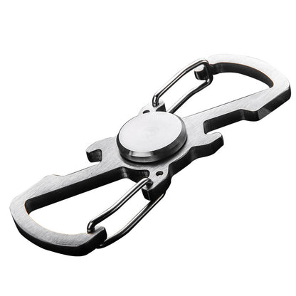 Honest Multifunctional Mini Fidget Spinner Stainless Steel Metal Keychain, Spiral Design Wholesale Best Seller