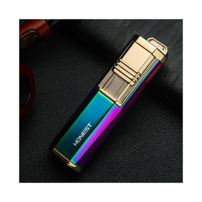 Honest Dual Angled Torch Lighter with Fold-Out Punch Cutter
