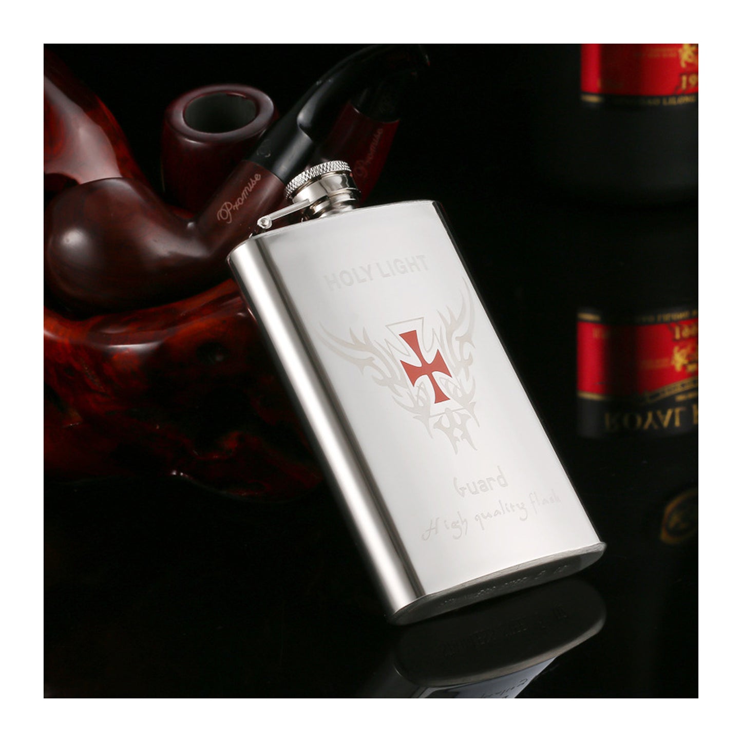Honest 304 Stainless Steel Hip Flask 5 oz Portable Metal Liquor Flask for Men Outdoor Travel