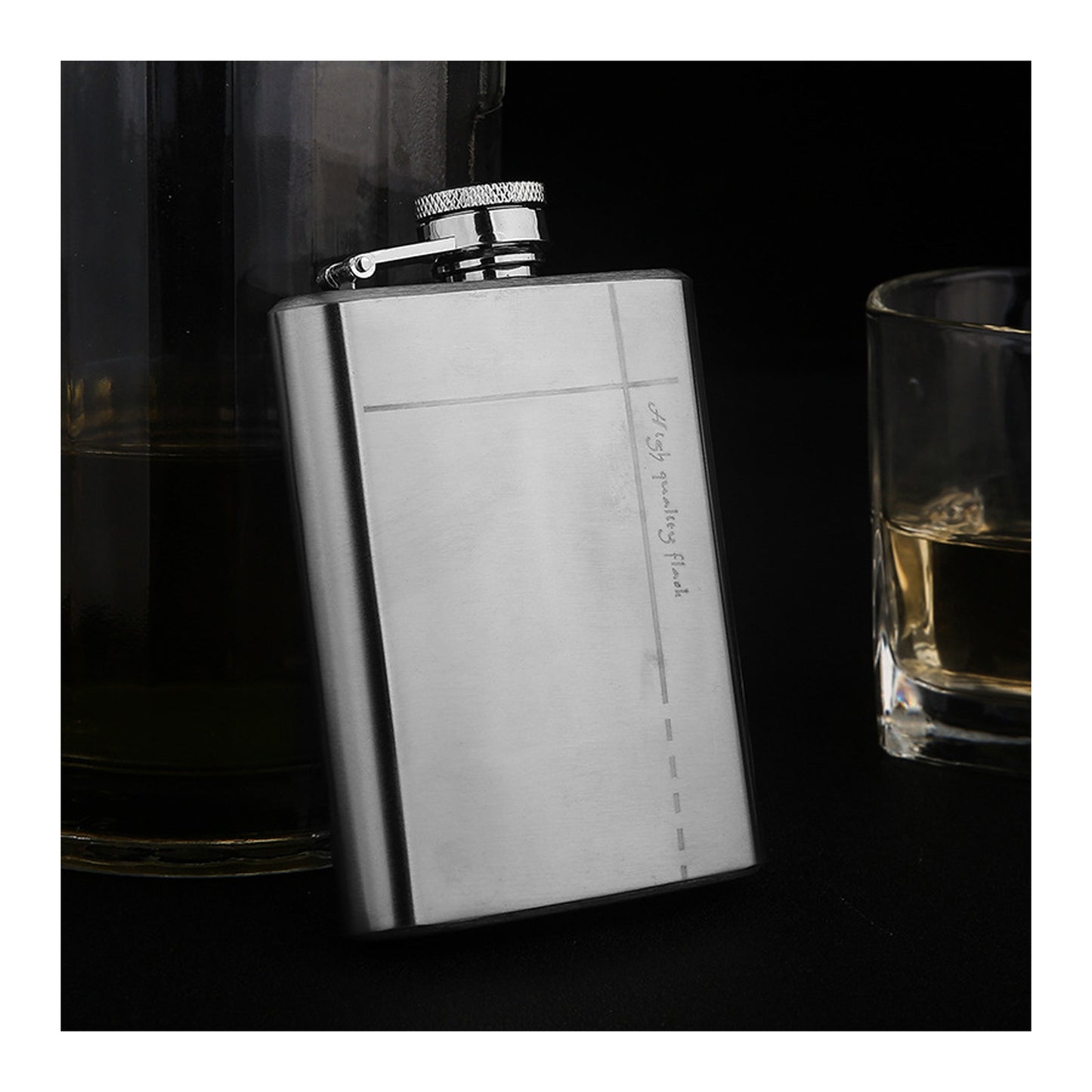Honest 304 Stainless Steel 4oz 100ml Mini Hip Flask Portable Outdoor Pocket Liquor Flask Gift for Men and Women