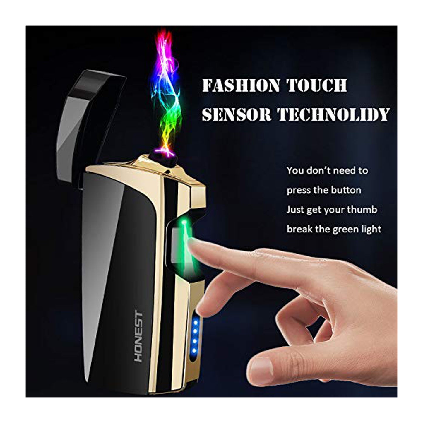 Windproof Arc Lighter – USB Rechargeable Plasma Ignition with LED Power Display, Smart Safety Protection, Sleek Metal Body, Long-Lasting Battery