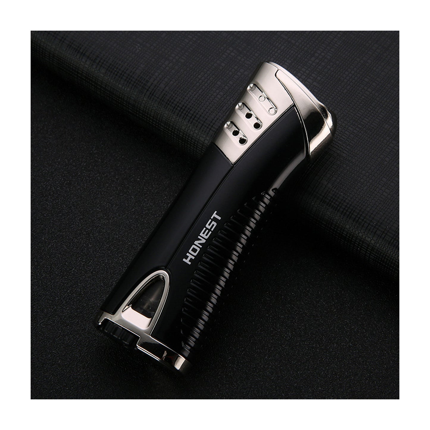 Honest Windproof Refillable Jet Flame Lighter Creative Metal Design Blue Flame Torch Lighter for Men Moxibustion Use Gift Smoking Accessories
