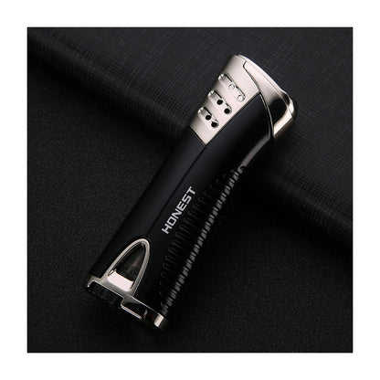 Honest Windproof Refillable Jet Flame Lighter Creative Metal Design Blue Flame Torch Lighter for Men Moxibustion Use Gift Smoking Accessories