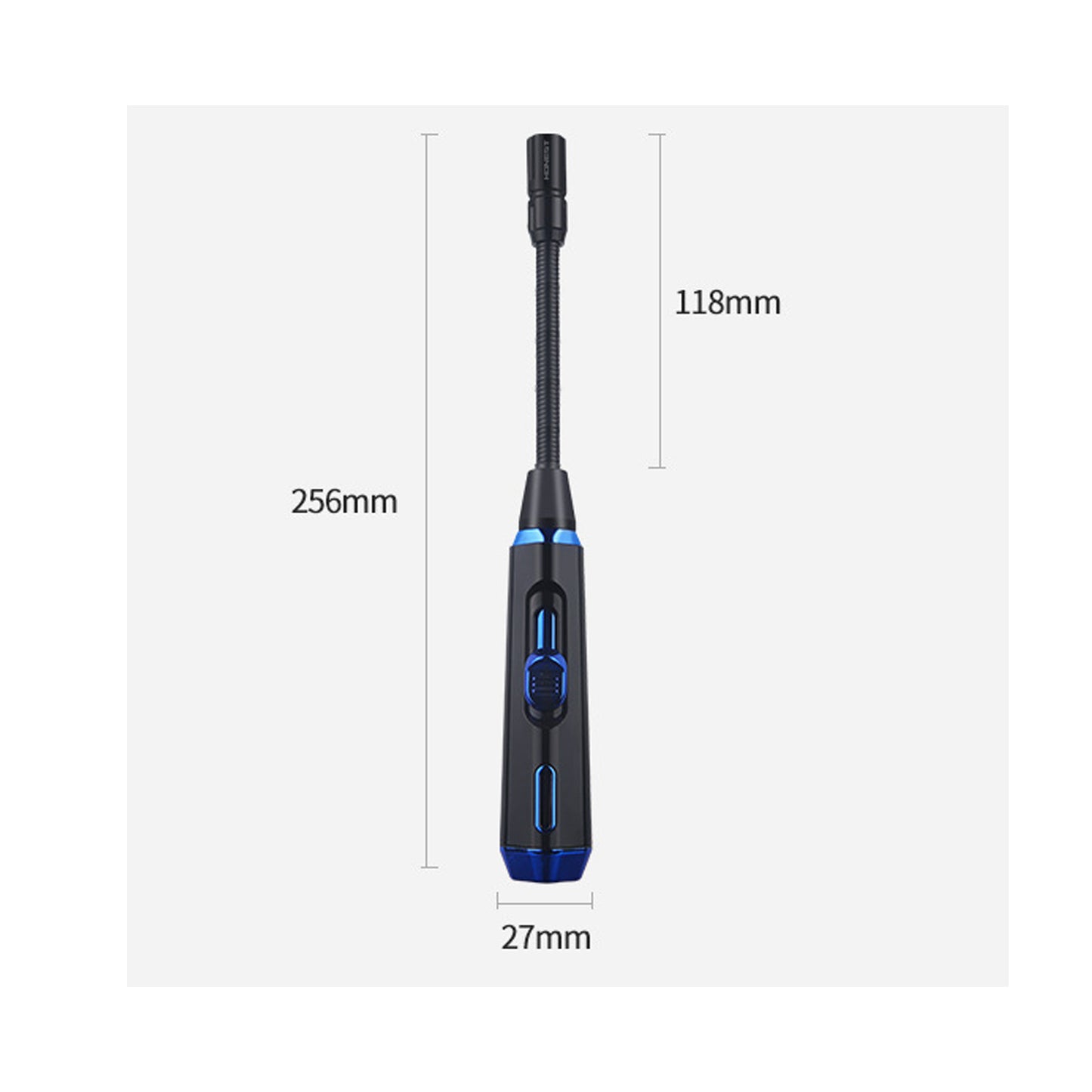 Honest Refillable Butane Lighter, Extra Long Jet Lighter, Multi-Purpose Lighter for Candle Camping (Butane not Included)