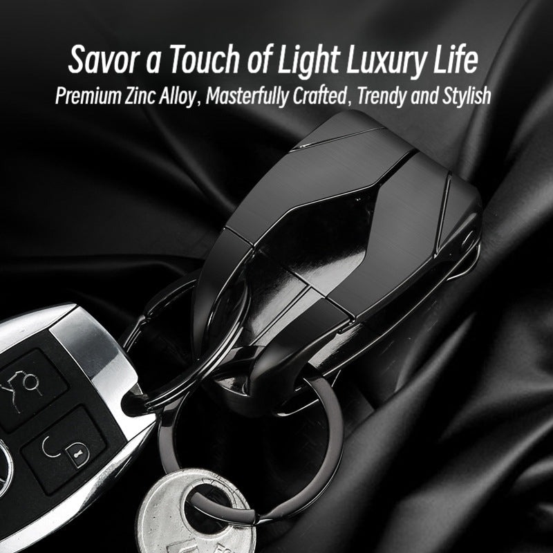 Honest New Full Metal Belt Loop Keychain - Creative Minimalist Men's Key Holder, Durable and Premium
