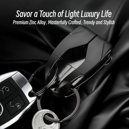 Honest New Full Metal Belt Loop Keychain - Creative Minimalist Men's Key Holder, Durable and Premium