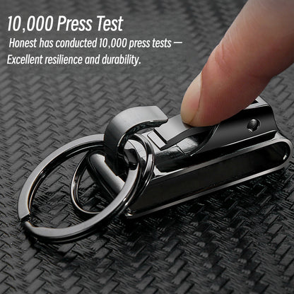 Honest Men's Minimalist Leather Belt Keychain – Creative Waist Belt Key Holder, Car Gifts, Wholesale
