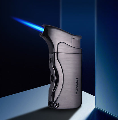 Honest Multi Function Soft Flame Lighter,Refillable Butane Gas Lighter with Pipe Tools
