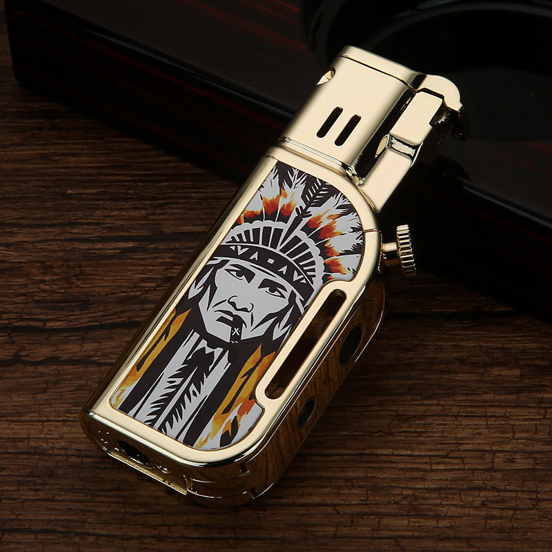 Honest Jet Torch Lighter, Soft/Jet Flame Switchable Lighters, Butane Refillable Lighter with Foldable Punch and Adjustable Flame Dial, Cool Lighters for Men/Husband (Fuel not Included)