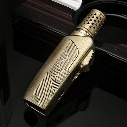 Honest New Metal Engraved Windproof Refillable Lighter Durable Flame Igniter for Aroma Therapy and Incense Wholesale