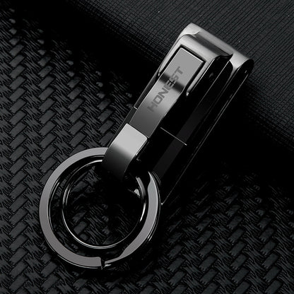 Honest Men's Minimalist Leather Belt Keychain – Creative Waist Belt Key Holder, Car Gifts, Wholesale
