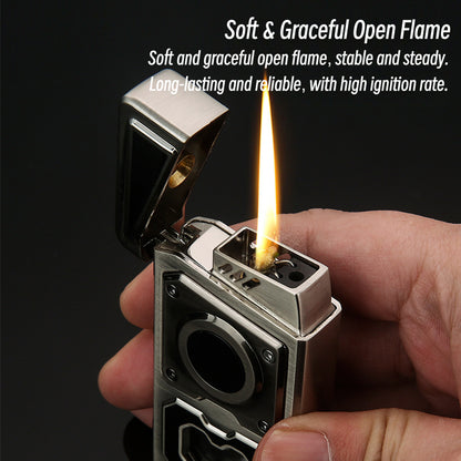 Honest Innovative Hybrid Fuel & Electric Multi-Function Lighter – Creative Strike & Blow Ignition Windproof Refillable Design for Wholesale & Outdoor Use