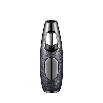 Windproof Blue Flame Metal Lighter for Incense Sticks and Outdoor Use, Compact Refillable Jet Torch Igniter for Men