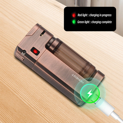Honest Voice-Control Electric Arc Lighter – High-Tech Futuristic Design, Creative Gift for Men, Large Capacity Rechargeable Flame-Free Ignition Device
