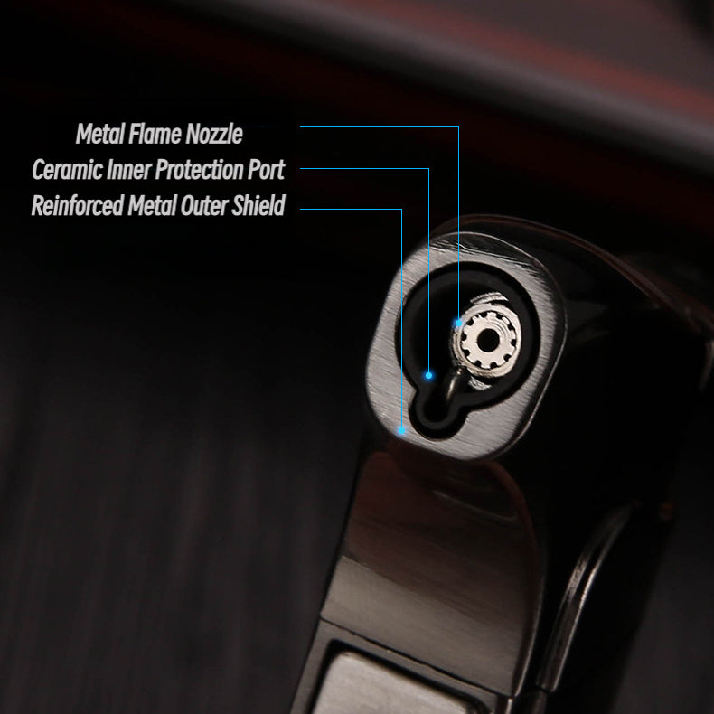 Honest Multi Function Soft Flame Lighter,Refillable Butane Gas Lighter with Pipe Tools