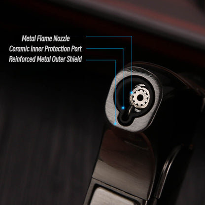 Honest Multi Function Soft Flame Lighter,Refillable Butane Gas Lighter with Pipe Tools