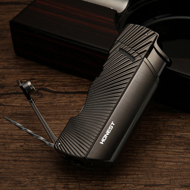 Honest Windproof Torch Lighter for Moxibustion – High-Capacity Portable Outdoor Lighter for Cross-Border Sales