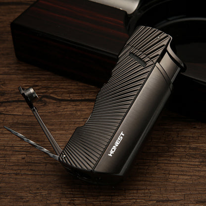 Honest Windproof Torch Lighter for Moxibustion – High-Capacity Portable Outdoor Lighter for Cross-Border Sales