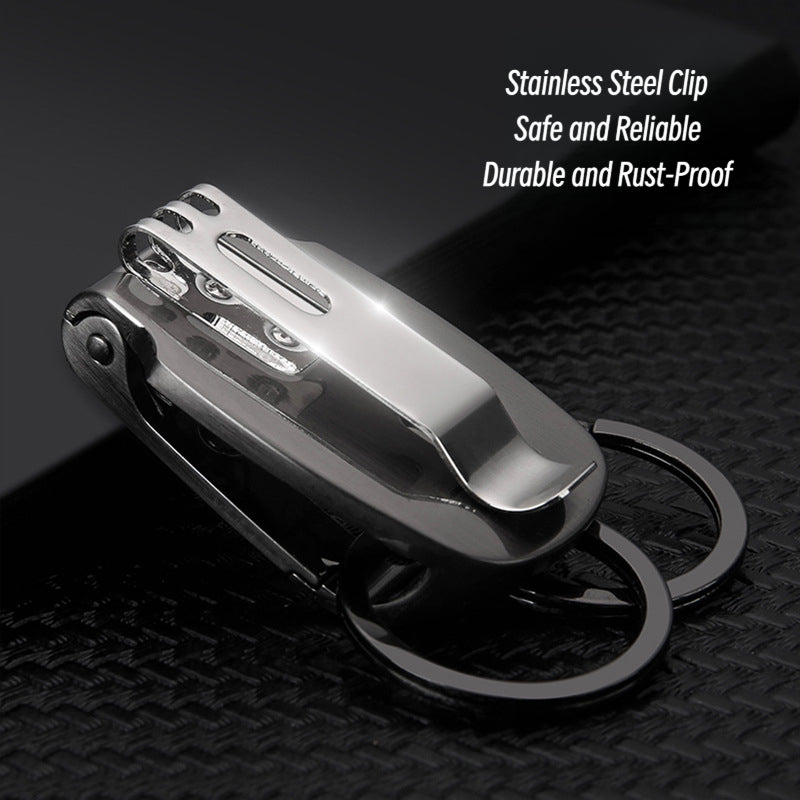 Honest Stainless Steel Sports Pants Keychain for Men - Car Key Holder, Waist Hook, Durable and Stylish Design