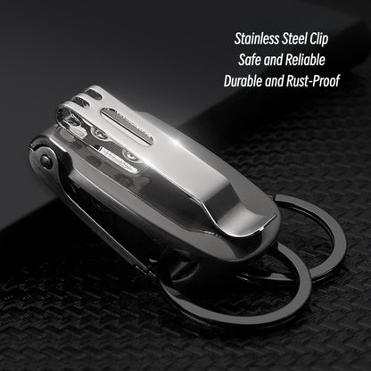 Honest Stainless Steel Sports Pants Keychain for Men - Car Key Holder, Waist Hook, Durable and Stylish Design