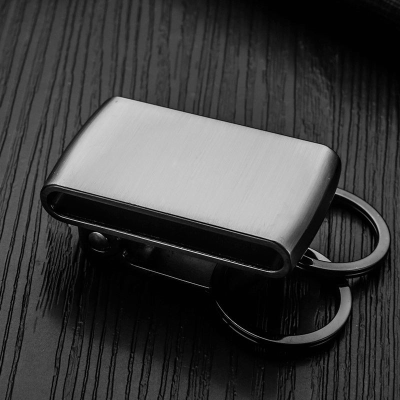 Honest Factory Direct Sale Men's Belt Keychain - Metal Double Ring Waist Hanging Keychain