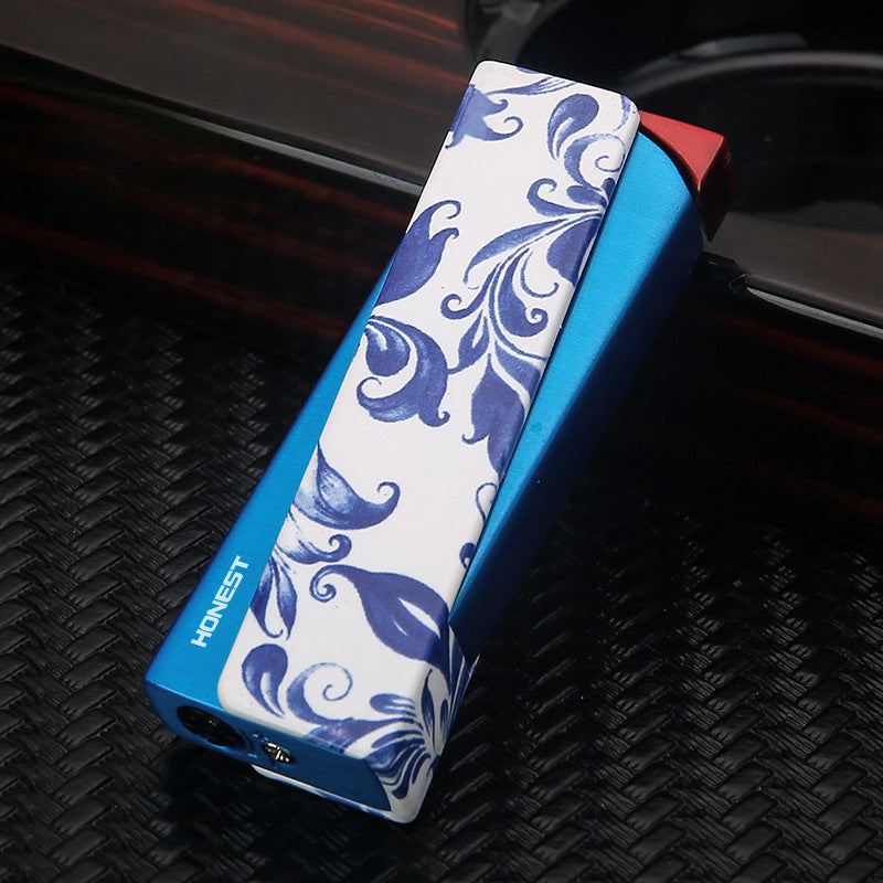 Honest New Windproof Butane Metal Torch Lighter with Blue Flame for Incense, Moxibustion, and Fire Starter Wholesale