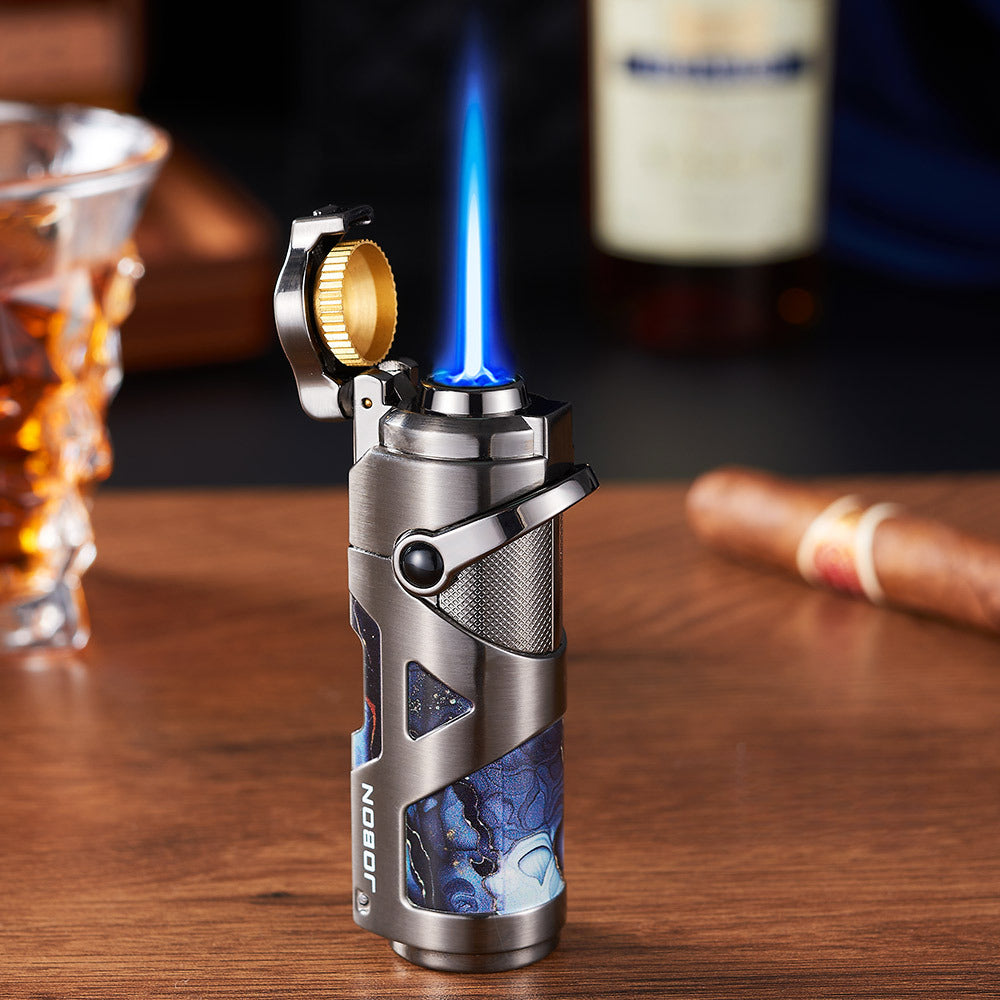 Windproof Metal Lighter with Foldable Multi-Function Spark Ignition and Arm Design