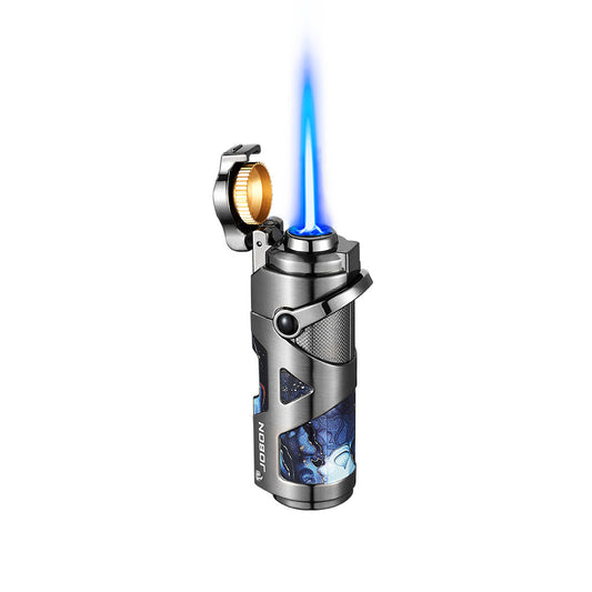 Windproof Metal Lighter with Foldable Multi-Function Spark Ignition and Arm Design
