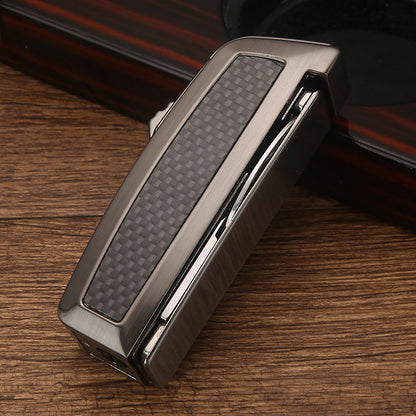 Honest Windproof Butane Lighter with Cutter for Lighting and Ignition – Premium Metal Material Gift