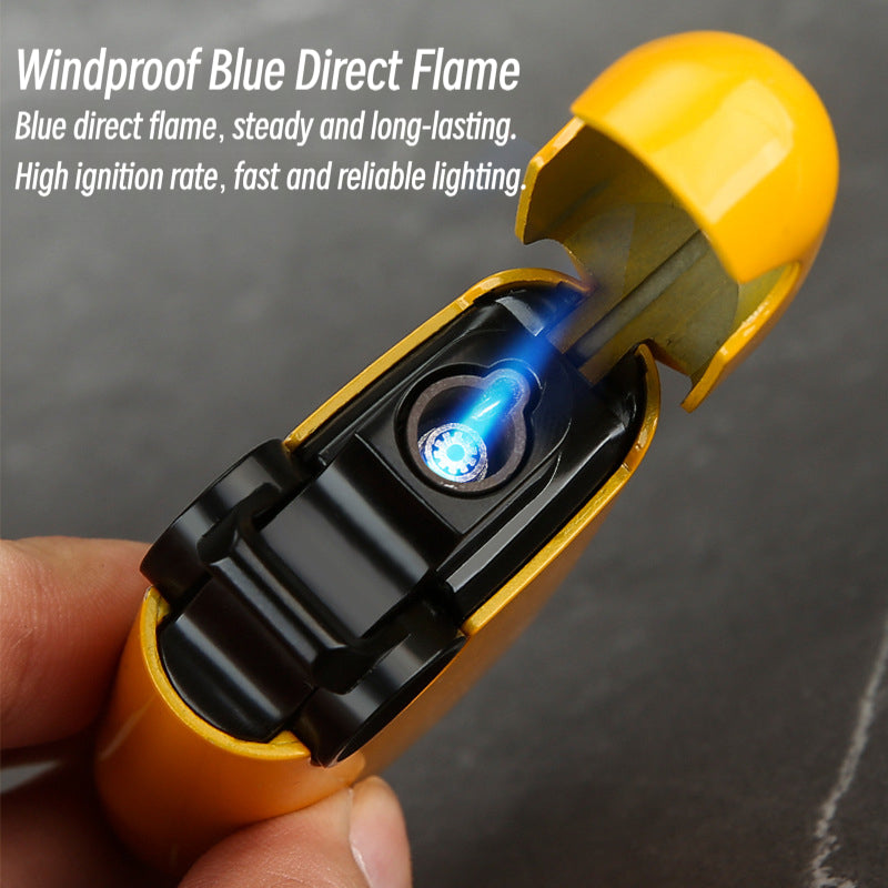 Honest New Inflatable Windproof Lighter – Durable Metal Build, Trendy Portable Design, Refillable Butane Torch Lighter for Outdoor & Everyday Use