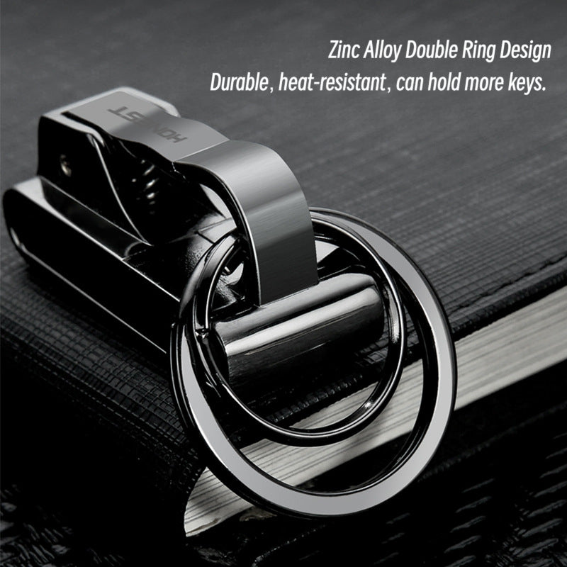 Honest Men's Minimalist Leather Belt Keychain – Creative Waist Belt Key Holder, Car Gifts, Wholesale